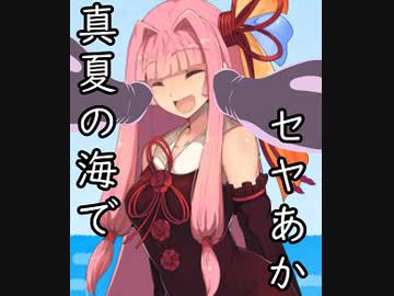 真夏の海でセヤあか