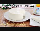 材料2つで人類史上最も簡単なチーズケーキみたいな作り方 cheesecake