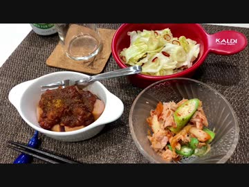 【一人晩酌】夏のピリ辛！簡単おつまみ３品【火を使わない】