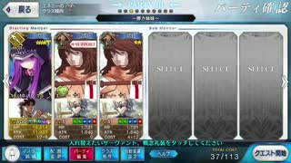 【FGO】アナ単騎 メモリアルVS新宿