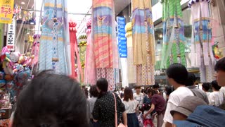 仙台駅から仙台七夕を歩いて見に行きました。その１。07AUG2019 Sendai Tanabata Festival by walk from Sendai Station PART01