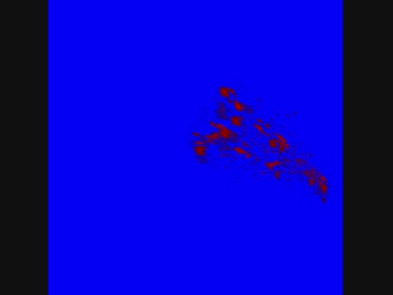 一瞬で血がドバーっと噴き出るエフェクトBB  (ブルーバック・合成用)