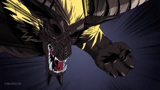 【one punch rajang】怪物猎人×一拳超人：把一拳超人OP埼玉换成金狮子】