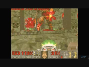 Ultimate DOOM RTA　25分19秒（タイムシフト版）