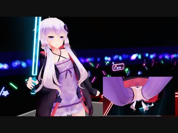 BeatSaberをプレイするゆかりんを盗撮してみた
