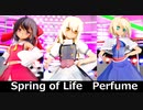 【東方MMD】魔理沙霊夢アリスでspring of life　ステージ版