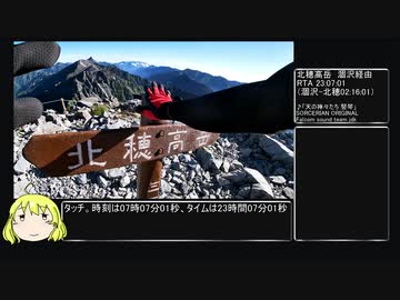 【RTA（リアル登山アタック）】北穂高岳 涸沢ルート 23:07:01