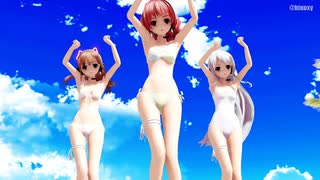 【MMD】らぶ式Rouge・Saya・Yukiで『ハイファイレイヴァー』1080p