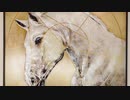 Maura art - White and black horse