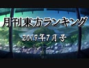 月刊東方ランキング2019年7月号【前半】