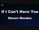 If I Can't Have You - Shawn Mendes Karaoke 【With Guide Melody】