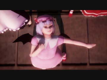 黒動[MMD]吸血鬼とメイド、狐と猫でドーナツホール