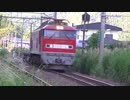 7098レ「大館貨物」EF510-5+コキ4連＠二ツ井通過