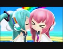 【3DS】初音ミク Project mirai でらっくす『逆さまレインボー（ミク・ルカ） PV』