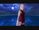 【MMDナルト】蛍が舞う湖の満月の夜に春野サクラさんでPiNK CAT：1080ｐ