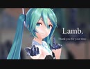 【MMD】 Lamb. 初音ミク YYB式改変(Black Dress Miku)