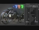 【プロジェクト内の全画像を一覧表示するアドオン】All Material List ver1.7【Blender】