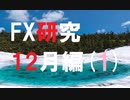 FX研究は、まだ始まったばかり。12月編(1)