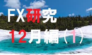 FX研究は、まだ始まったばかり。12月編(1)