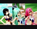 【MMD艦これ】山風・江風・時雨でCLAP HIP CHERRY【RAY-MMD】