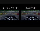 ウェットラインとレーシングラインのどっちが速いか検証してみた