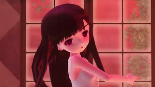 【MMD】黒髪らぶミク（ちびさん）で「終わりへ向かう始まりの歌」