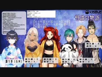 【にじさんじ】怪談白物語 家路ではなく海路へキックボードで向かう霞と緑仙とチャイカ【TRPG】