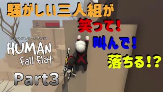 【Human Fall Flat コラボ実況】騒がしい三人組が笑って！叫んで！落ちる！？Part3