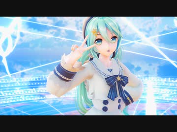 [MMD]　YYB式 初音ミク　青空を背景にして『Hand in Hand』