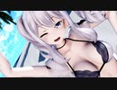 【MMD艦これ】鹿島が水着で「すーぱー☆あふぇくしょん」