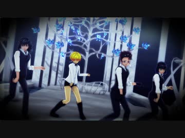 【鬼滅のMMD】義勇と炭治郎と善逸と伊之助でLaLaL危【お着替え注意】