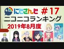 にじさんじニコニコランキング #17 2019年8月度
