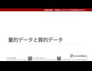 量的データと質的データ（心理統計講座movie）