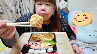 【ニートデブ】また、おにぎり＆焼そば＆お好み焼きを食べる！□