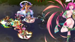 フーコ・ラミィをワンパンするバイン 【祭りと喧騒と妖怪音頭】 千年戦争アイギス