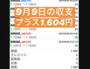 2019年9月9日のFX自動売買システムの収支