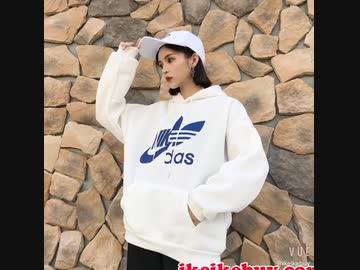 19年新作 アディダス ナイキ コラボ パーカーペア向け Adidas Nikeスウェットパーカー オリジナルス トレフォイル柄 Adidas Nike コラボ プルオーバー 防寒服 高品質 Nicozon