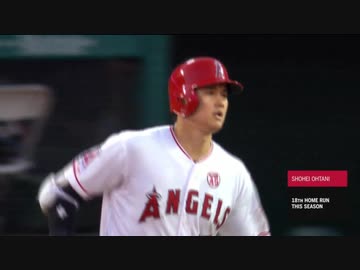 【MLB】大谷翔平。18号ホームラン　メジャー通算も40号に