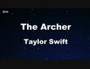 The Archer - Taylor Swift Karaoke 【With Guide Melody】