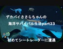 デカパイささらちゃんの海洋サバイバル生活part23　初めてのシートレーダーに遭遇