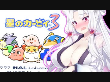 ダメージを受けると服が脱げるのでノーダメ突破を試みるタコねぇさまが星のカービィ3を実況プレイ