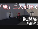 【HUⅯAN fall flat】「暁」のメンバー二人で行く【生放送まとめ】