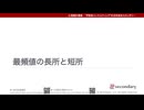 最頻値の長所と短所（心理統計講座movie）