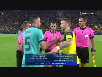 《19-20UEFA CL》 [GS第1節・F組] ドルトムント vs バルセロナ