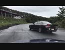 雨のエビス北コースでガバガバ走行している