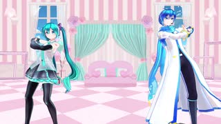 【MMD】カルも式ミク・KAITOでハッピーシンセサイザ【踊ってもらった】