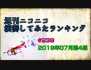 週刊ニコニコ演奏してみたランキング #238  2019年7月第4週