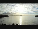 ある日の桜島（その１６５）＜穏やかな錦江湾を行き交う船々と垂水フェリーと背後で噴煙を上げる桜島＞