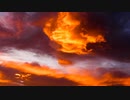とてもきれいな夕焼け雲
