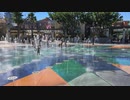 kids-play-waterfount-slowmo　キッズオンエア
